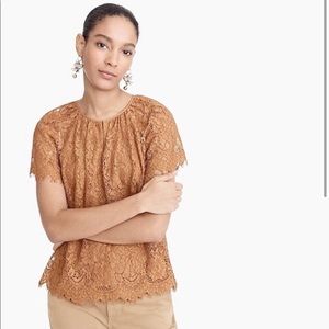 *HOST PICK* J. Crew Short Sleeve Lace Top